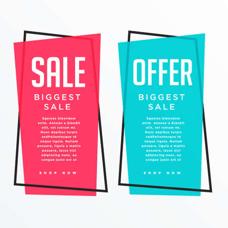 vertical sale banner card design for your promotionのイラスト素材