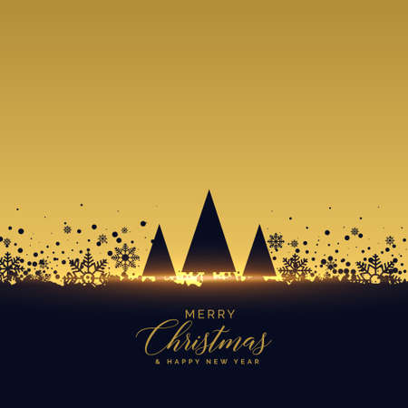 golden christmas tree festival backgroundのイラスト素材