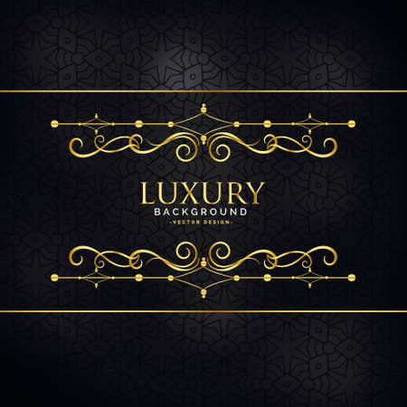 premium luxury invitation background with golden design decorationのイラスト素材