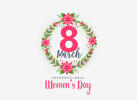 cute 8th march happy women's day background