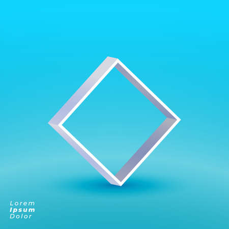 blue studio background with product display frameのイラスト素材