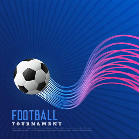 blue soccer game background with shiny wavy linesのイラスト素材