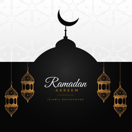 ramadan kareem awesome design backgroundのイラスト素材