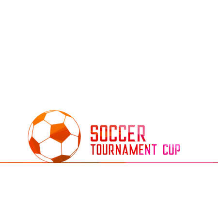 soccer tournament background with footballのイラスト素材