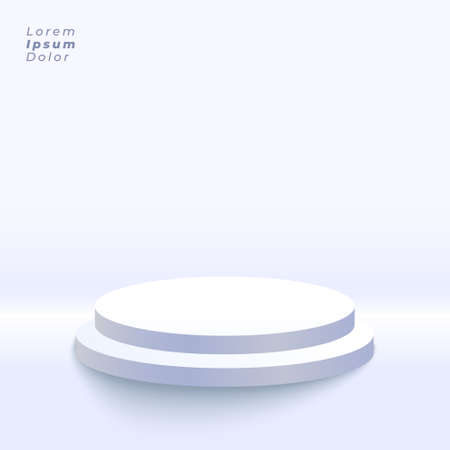studio background with podium platform for product displayのイラスト素材