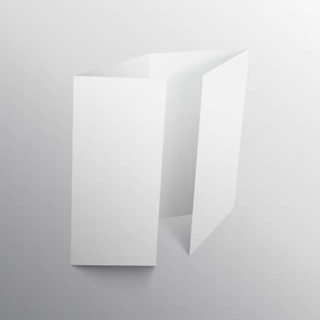 four fold brochure mockup designのイラスト素材
