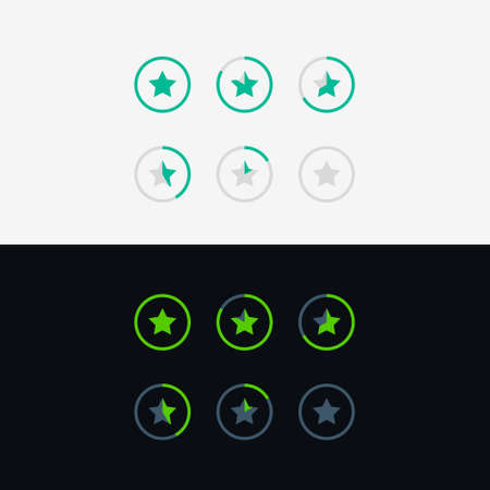 star rating symbol concept designのイラスト素材