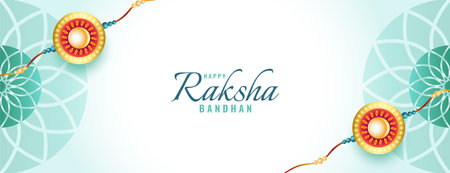 beautiful raksha bandhan celebration background with rakhi designのイラスト素材