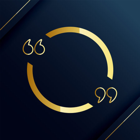 premium quote text frame template with text space vectorのイラスト素材