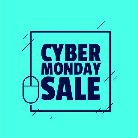 Cyber monday sale background for online shopping and discountのイラスト素材