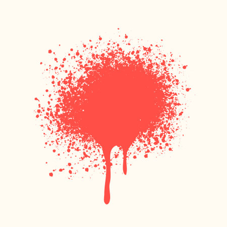 red spray paint texture background for graffiti art vectorのイラスト素材