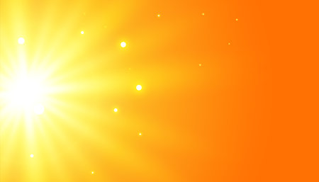 Orange background with glowing light effect designのイラスト素材
