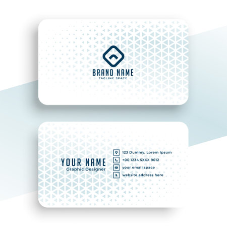 Abstract blue halftone elegant business card template vectorのイラスト素材