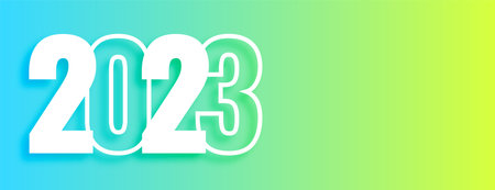 clean 2023 new year eve holiday banner vectorのイラスト素材