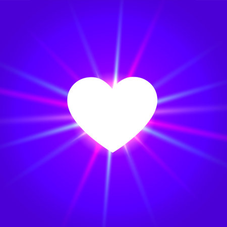 paper cut heart with light effect for valentines day greeting vectorのイラスト素材