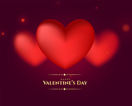 blur style valentines day cute lover hearts background vectorのイラスト素材