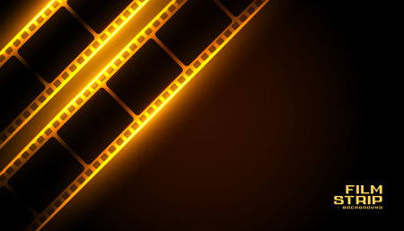 realistic cinema film strip background for photo studio vectorのイラスト素材