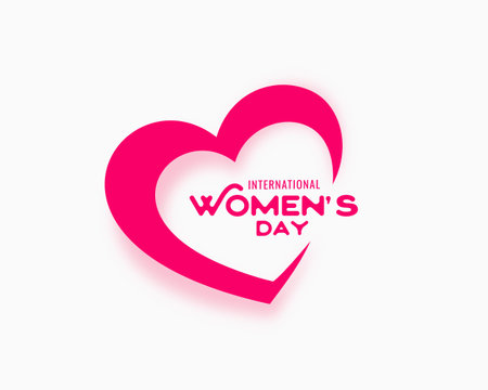 happy women's day background with lovely heart design vectorのイラスト素材