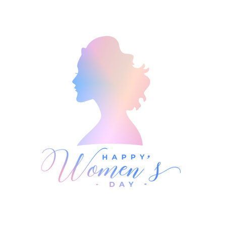 lovely happy women's day greeting card to express your appreciation vectorのイラスト素材