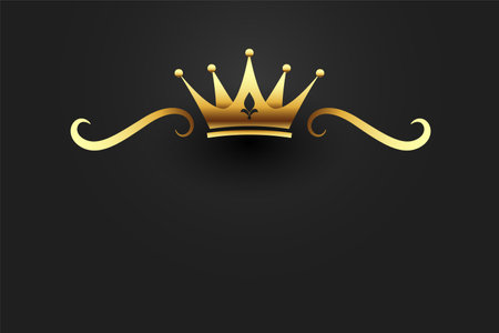 royal golden crown background for vintage treasure design vectorのイラスト素材