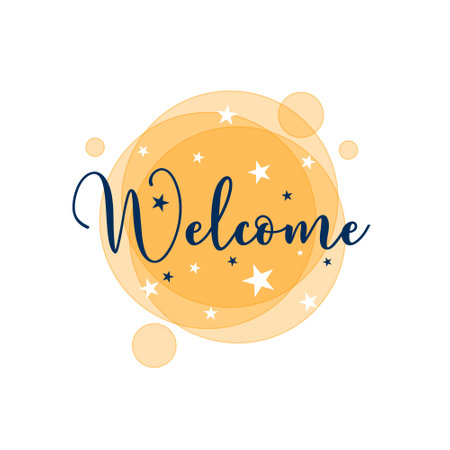 welcome your guests with trendy signboard designs vectorのイラスト素材