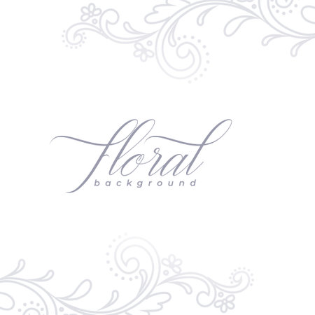 elegant floral art background perfect for wedding or invitation design vectorのイラスト素材