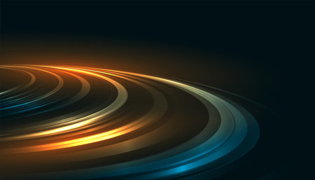 stunning light trail backdrop banner for photography vectorのイラスト素材