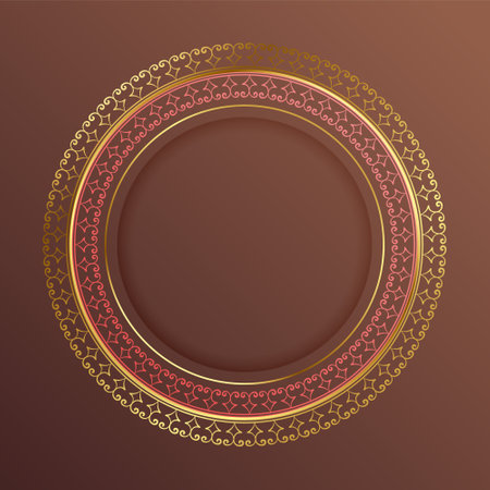 artistic lace frame background for arabic decoration design vectorのイラスト素材