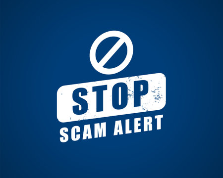 scam alert symbol background for your finance security vectorのイラスト素材