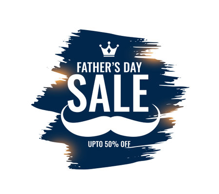 special sale offer on father's day background in grungy style vectorのイラスト素材