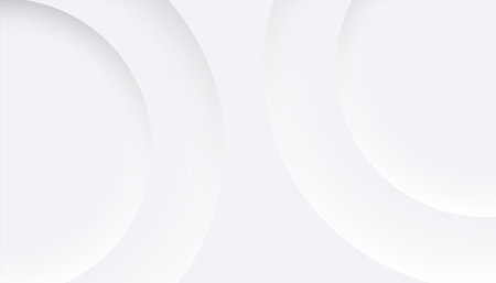 abstract neumorphic minimal banner with soft round shape and shadow vectorのイラスト素材