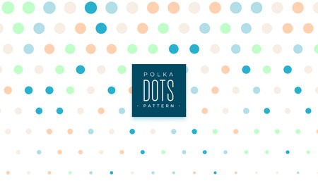 half tone style color polka dots pattern on white wallpaper design vectorのイラスト素材