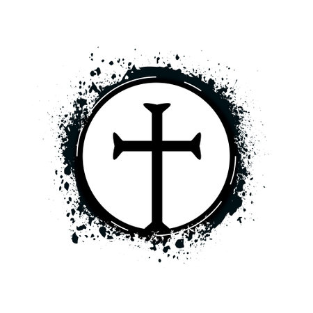 elegant christian religious cross icon background for eternal soul vectorのイラスト素材