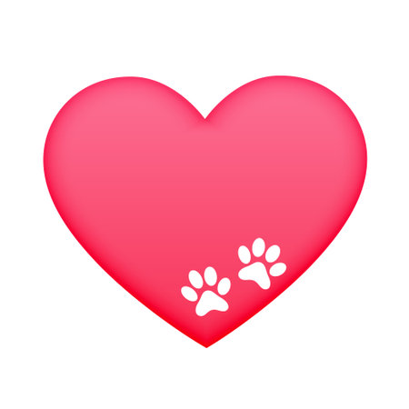 cute paw print background add wild touch to your design vectorのイラスト素材