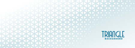 halftone style triangle shape pattern geometric banner design vectorのイラスト素材