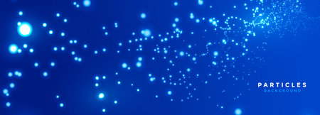 particle style futuristic digital technology wallpaper for visualization vectorのイラスト素材