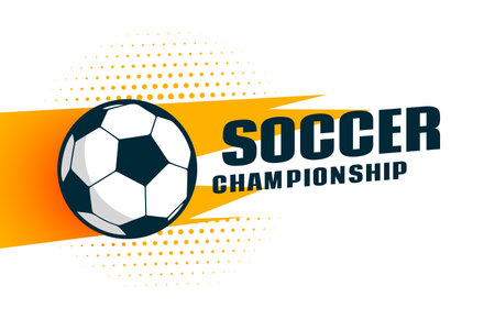 halftone style outdoor game soccer poster design vectorのイラスト素材