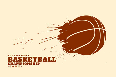creative basketball championship background with splatter effect vectorのイラスト素材