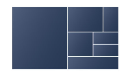 decorative picture grid collage blank template organize special memory vector