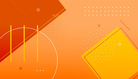 abstract and modern memphis backdrop banner in 80s art composition vectorのイラスト素材