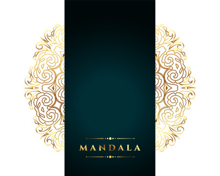 decorative golden mandala pattern background for backdrop design vectorのイラスト素材