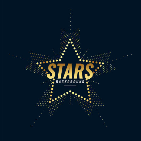 luxurious golden star background design for honoring success vectorのイラスト素材
