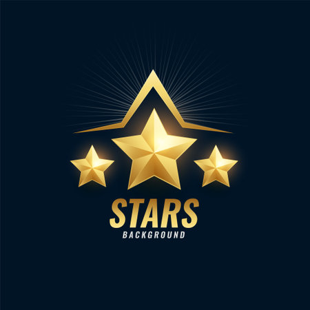 golden star shiny background celebrate your success vectorのイラスト素材
