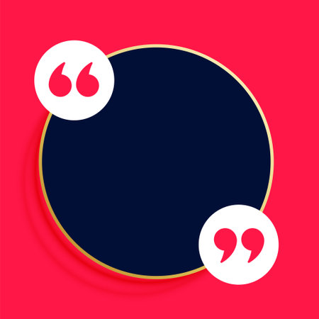 flat style quote bubble template with text space vectorのイラスト素材