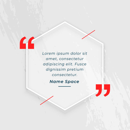 quotation text template with a simple frame vectorのイラスト素材