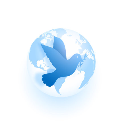 21st september world peace day global poster for love and humanity vectorのイラスト素材