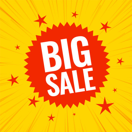 modern big sale discount coupon sticker template design vectorのイラスト素材