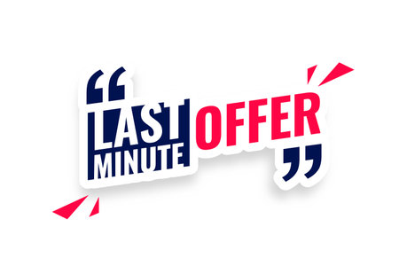 last minute offer sticker background for online and web store vectorのイラスト素材
