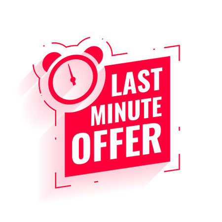 last minute discount offer background with clock design vectorのイラスト素材