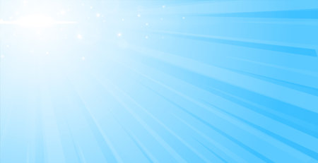 abstract glowing sun rays blue backdrop design vectorのイラスト素材